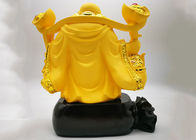 La taza de encargo del trofeo de la resina polivinílica, oro plateó los artes religiosos de risa de Buda