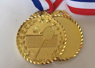 Aleación de encargo de lanzamiento plateada oro del cinc de las medallas de los deportes del metal para el partido del bádminton