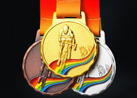 Ciclo que compite con las medallas y las cintas de encargo de los deportes del metal 110 gramos para el campeonato