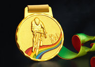 Ciclo que compite con las medallas y las cintas de encargo de los deportes del metal 110 gramos para el campeonato