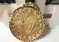 Medallas de encargo de los deportes del voleibol, medallas materiales de cobre de lanzamiento del evento personalizado