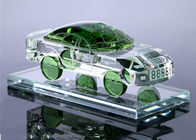 Botellas de cristal decorativas cristalinas de la forma del coche amarillas/verde/color azul/blanco opcional