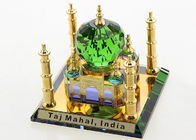 La reproducción cristalina miniatura 80*80*70m m del Taj Mahal para el viaje conmemora