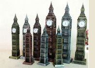 Material famoso del hierro de la estatua del reloj de Londres Big Ben de la decoración DIY de los regalos caseros del arte