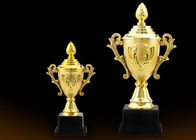 Tipo plateado oro taza plástica del trofeo, trofeo de encargo de la taza de los deportes del logotipo