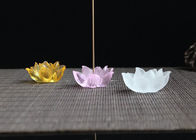 Colores de la hornilla de incienso de los artes de las decoraciones del hogar del diseño floral de Lotus tres opcionales