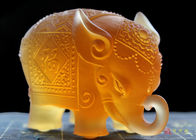 Mascota animal coloreada ornamento del elefante de los artes caseros de las decoraciones de la residencia del chalet