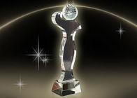 Grabado cristalino/impresión del color de la taza del trofeo del diseño simple en la competencia del golf