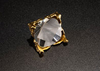 Tamaño modificado para requisitos particulares premios materiales blancos del cristal K9 con el oro con base metálica
