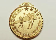 Medallas de encargo de los deportes del voleibol, medallas materiales de cobre de lanzamiento del evento personalizado