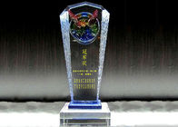 Premios modificados para requisitos particulares parte alta del trofeo del cristal con el esmalte coloreado Eagle