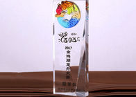 logotipo de encargo coloreado 200*80*30m m del chorreo de arena/de la impresión de la taza del trofeo del esmalte aceptado