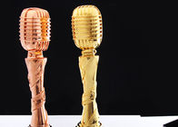 El trofeo de encargo del diseño del micrófono concede el material de la resina hecho para las actividades musicales