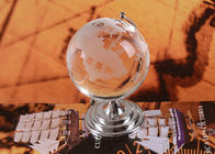 Bola casera cristalina del globo de los artes K9 de las decoraciones con el mapa del mundo de la voladura de arena