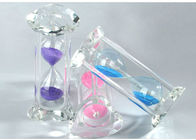 Reloj de arena material del cristal de escritorio tipo reloj de 15 o 30 minutos de la arena