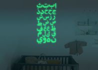 El vinilo DIY material se dirige los artes de la decoración, papel pintado fluorescente de los textos del árabe