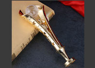 Globo cristalino que ahueca hacia fuera los premios de encargo del trofeo que pulen la superficie con la caja de regalo