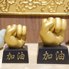Decoración de oro de la oficina de la taza del trofeo de la resina del puño los 9cm del premio del combate de boxeo