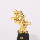 Regalos de encargo de la decoración del Office Home del trofeo de la escultura del buey del zodiaco de la resina