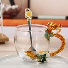 Taza de té de encargo de la altura del dragón los 9cm con la cuchara como regalos promocionales