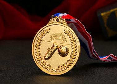 Medallas de encargo de los deportes del metal de doble cara, servicio de aduanas de las medallas del fútbol de los niños disponible